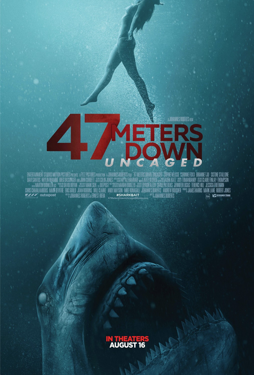 ดูหนังออนไลน์ฟรี 47 Meters Down: Uncaged (2019) 47 ดิ่งลึกสุดนรก 2